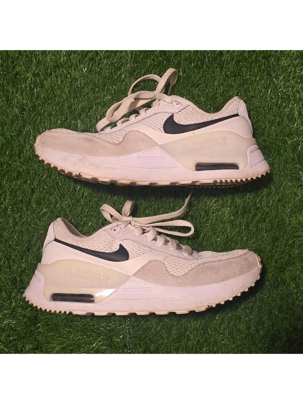 Nike Shoes Womens 7 Air Max SYSTM Athletic Low Sneakers DM9538-100 White Mesh